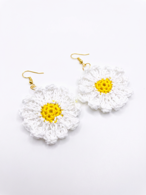 Crochet Flower Earrings