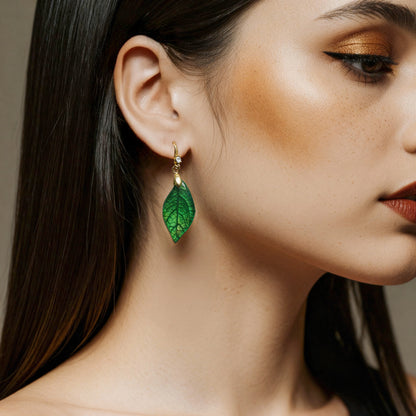 Emerald Petal  Jewelry Set