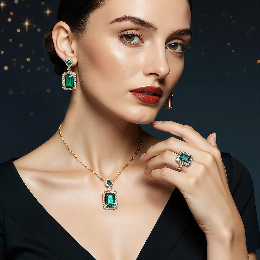 Elegant Retro Geometric Alloy Plating