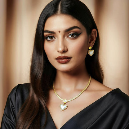 Golden Heart Charm Set