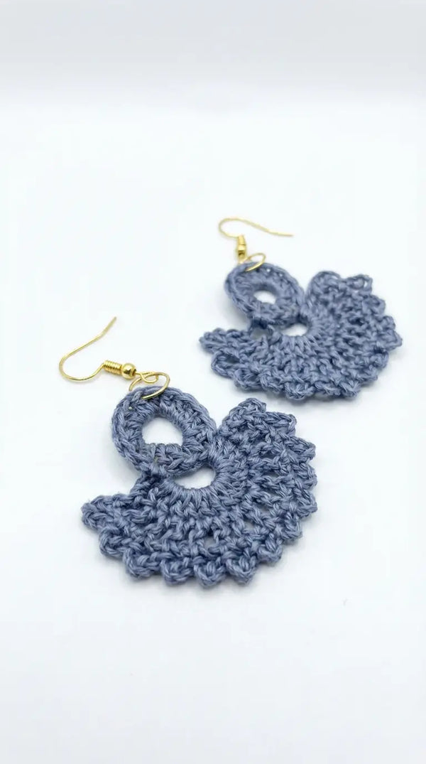 Indigo Bloom Hoops